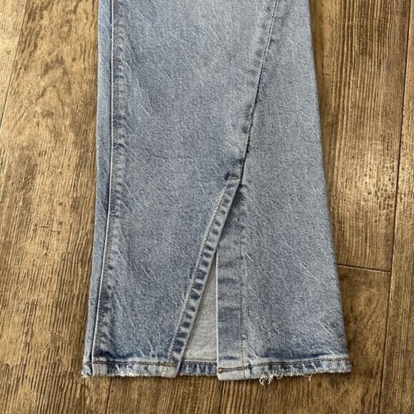 American Eagle ‘90s BOOT CUT Size 12 Blue High Rise Jeans Denim Pants 33x30.5 - Picture 2 of 13